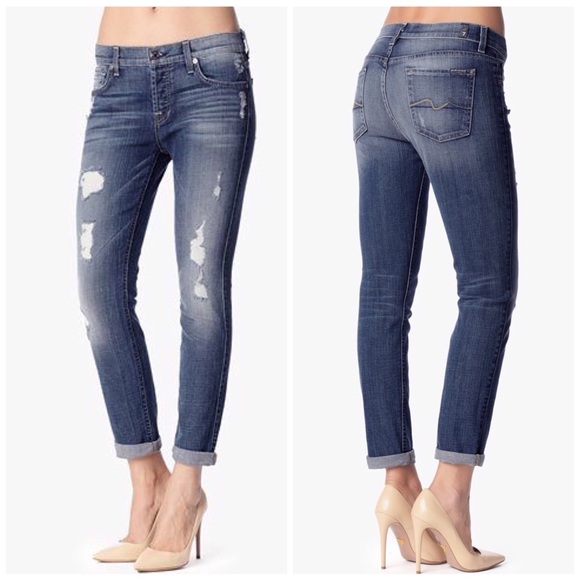 7 For All Mankind Denim - 7 for all mankind Josefina Skinny BoyJeans 27 NWOT